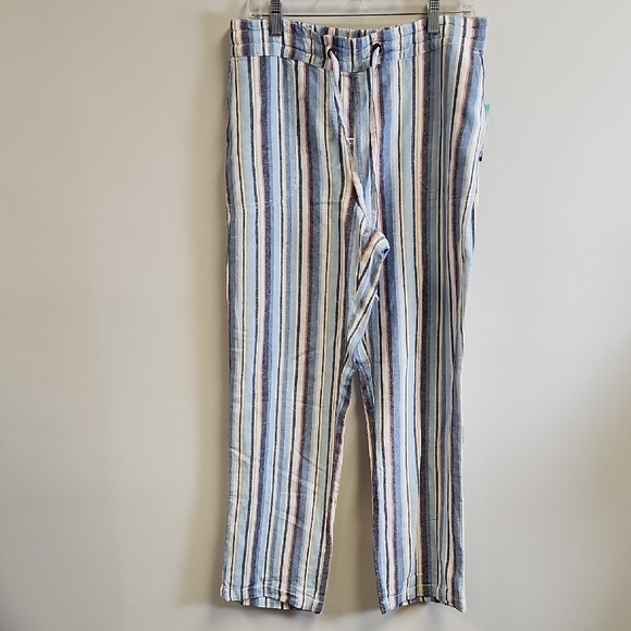 Per Se Pants - Per Se Multicolor Striped Chinos